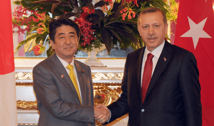 2014年1月30日、トルコのエルドリアン大統領と会談